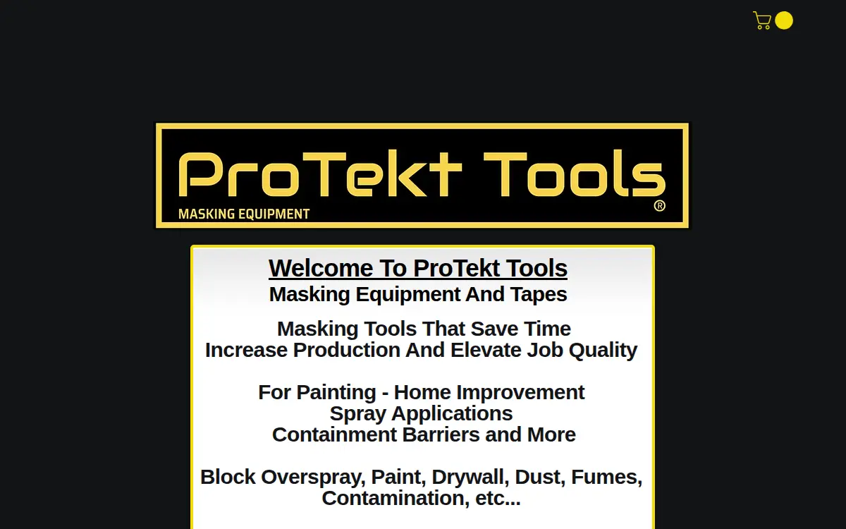 Homepage of Protekt Tools CORP