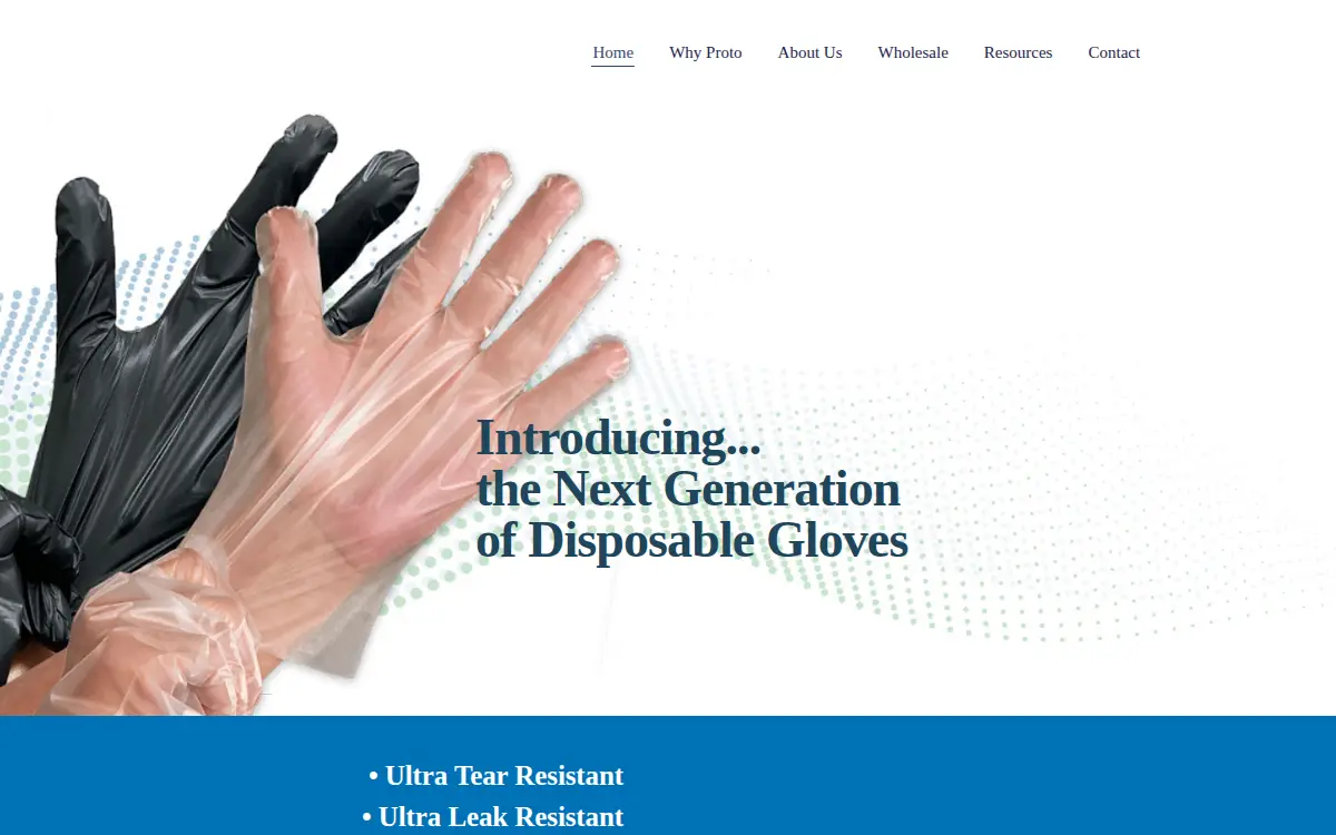 Homepage of Protospheric Products INC