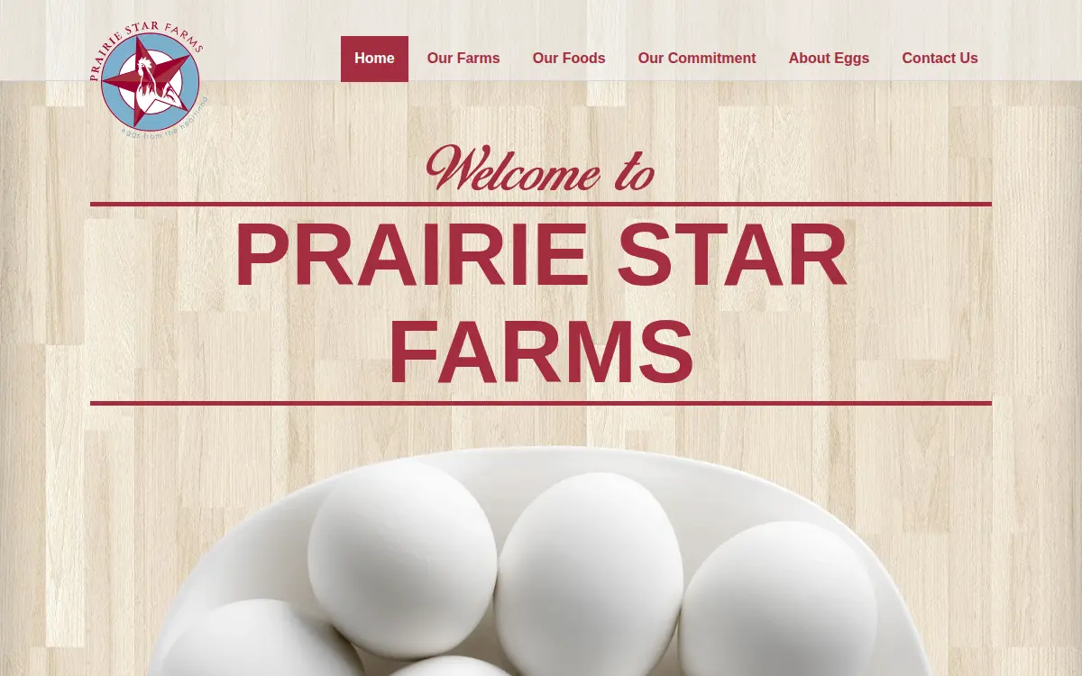 Homepage of Prairie Star Farms LLC