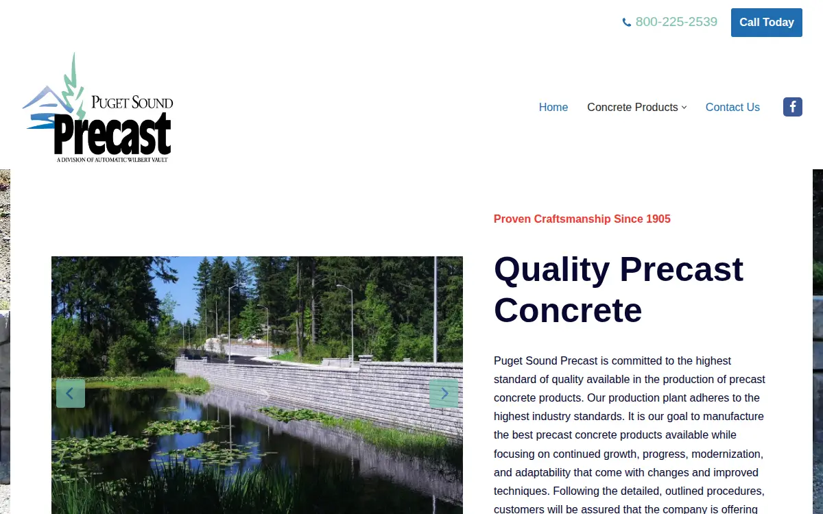 Homepage of Automatic Wilbert Vault Co., INC.
