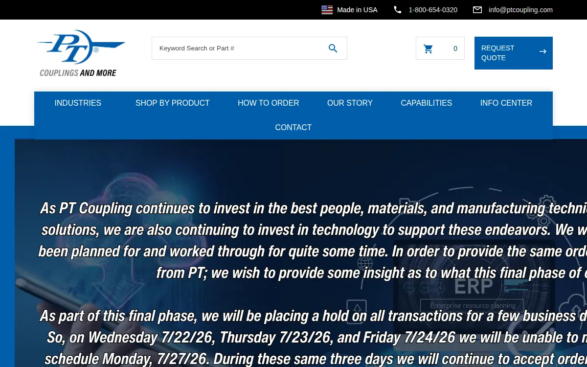 Homepage of Parrish Enterprises, LTD.