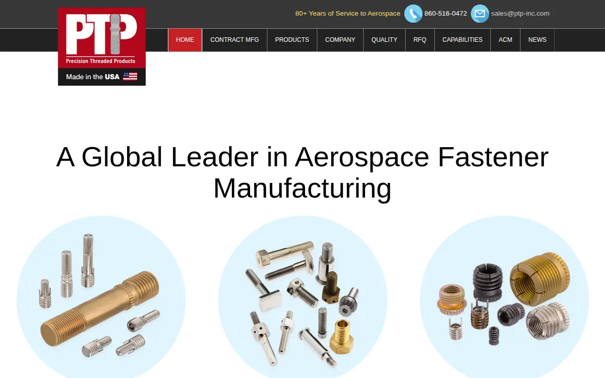 Homepage of Thompson Aerospace, LLC