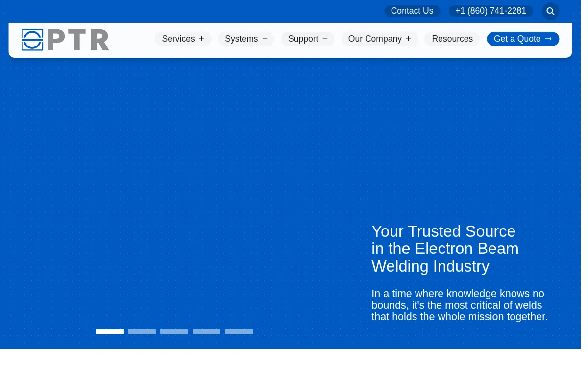Homepage of Ptr - Precision Technologies, INC.