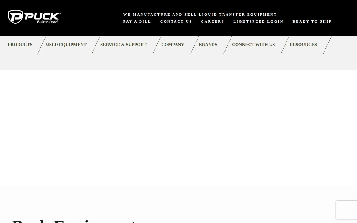 Homepage of Puck, LLC
