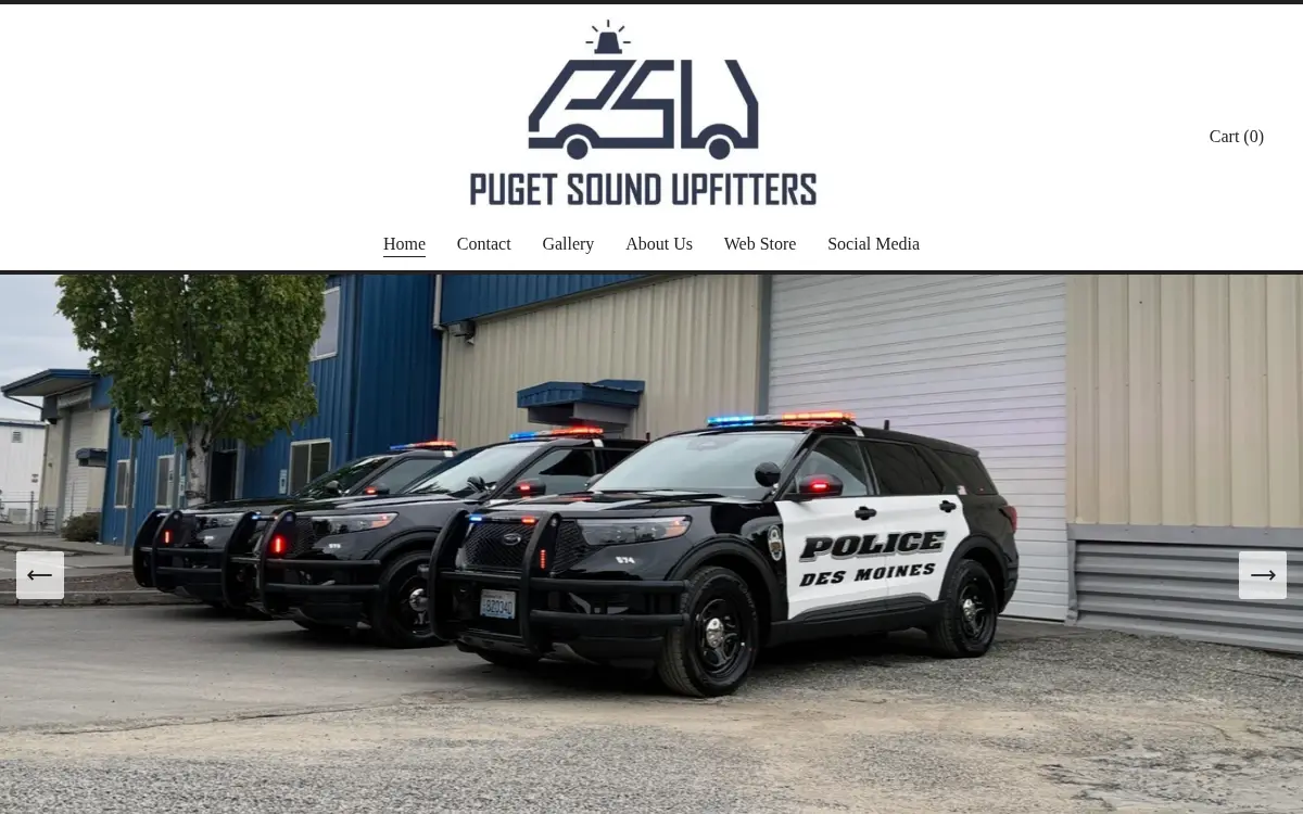Homepage of Puget Sound Upfitters LLC