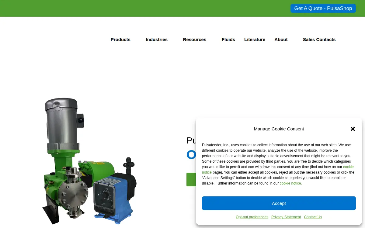 Homepage of Pulsafeeder INC