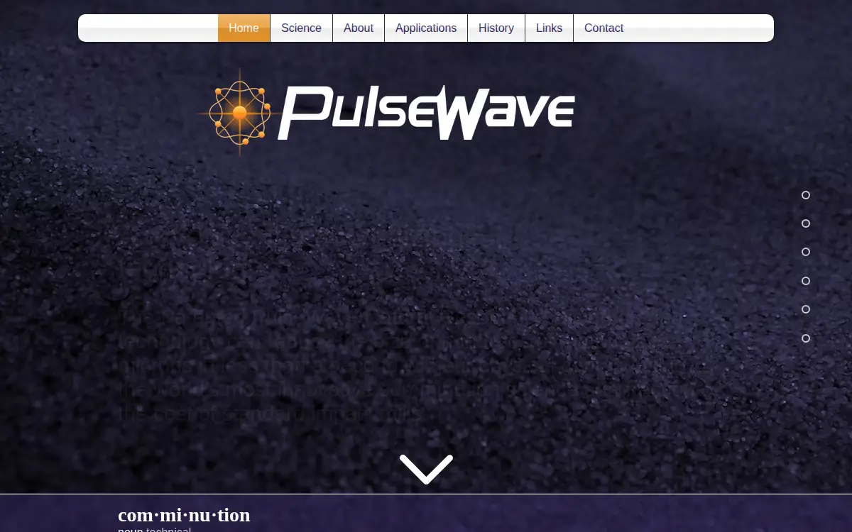 Homepage of Micronizing Technologies LLC