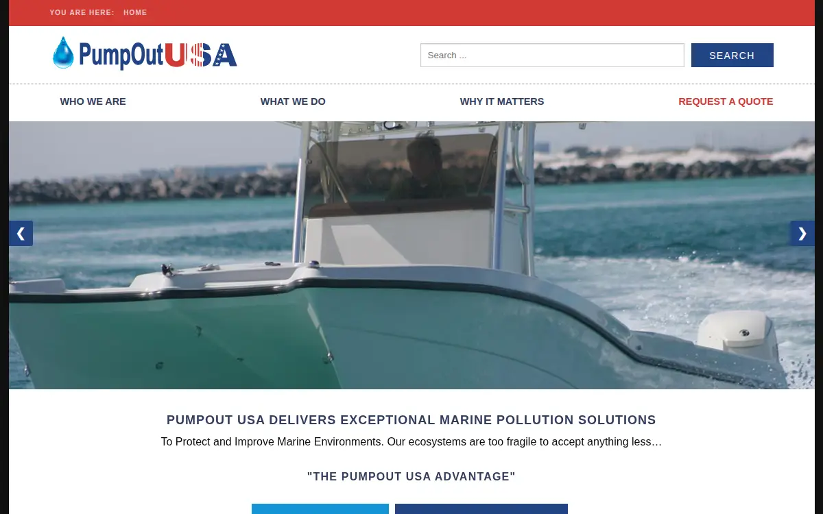 Homepage of Pumpout U.s.a., INC.