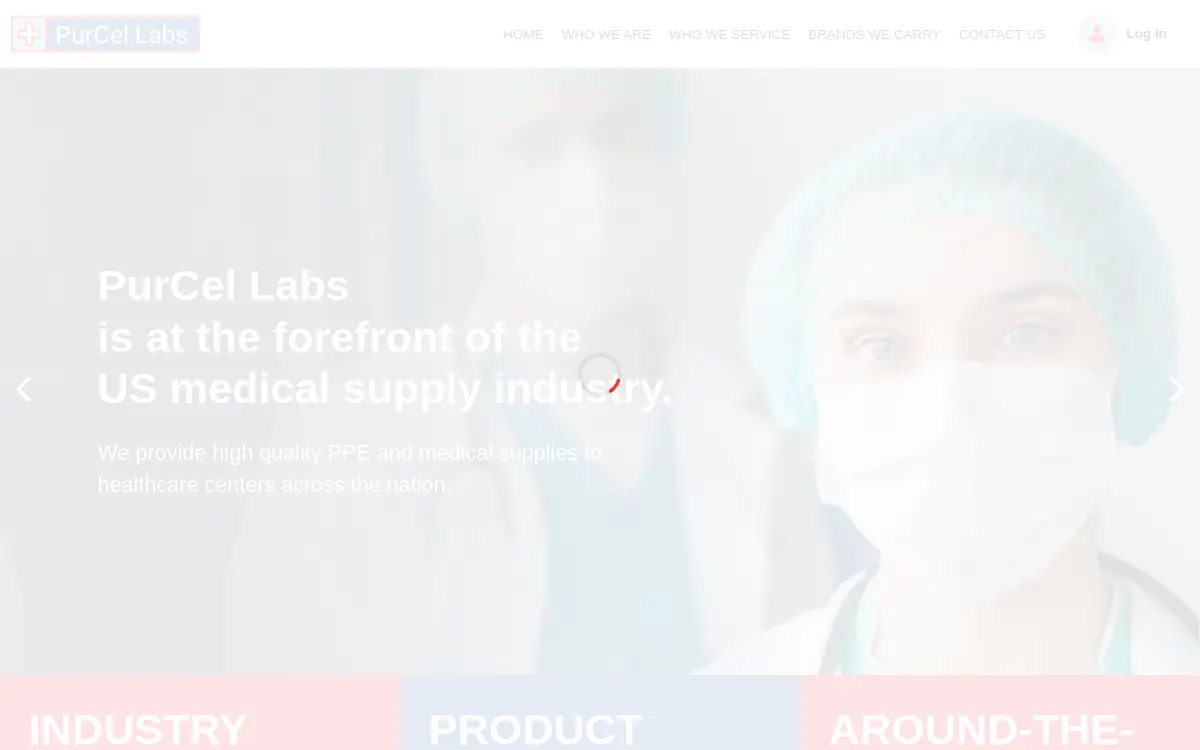 Homepage of Purcel Labs LLC