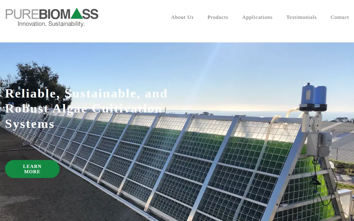 Homepage of Pure Biomass INC.