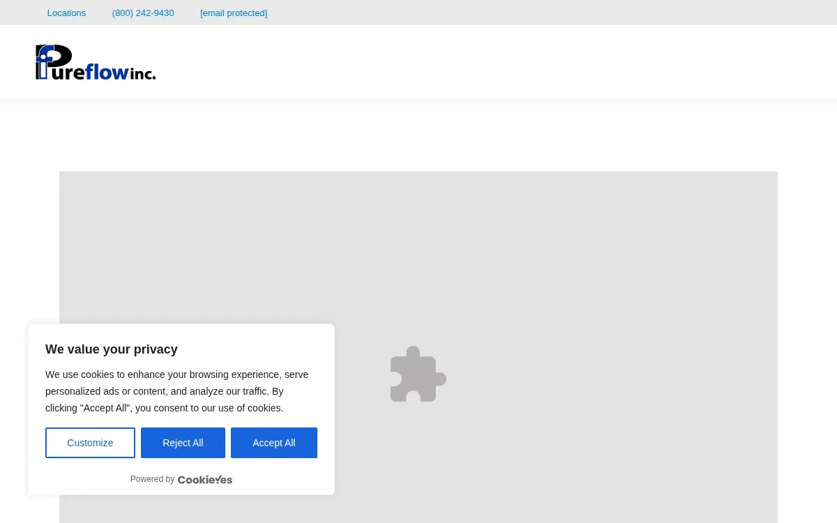 Homepage of Pure Flow INC