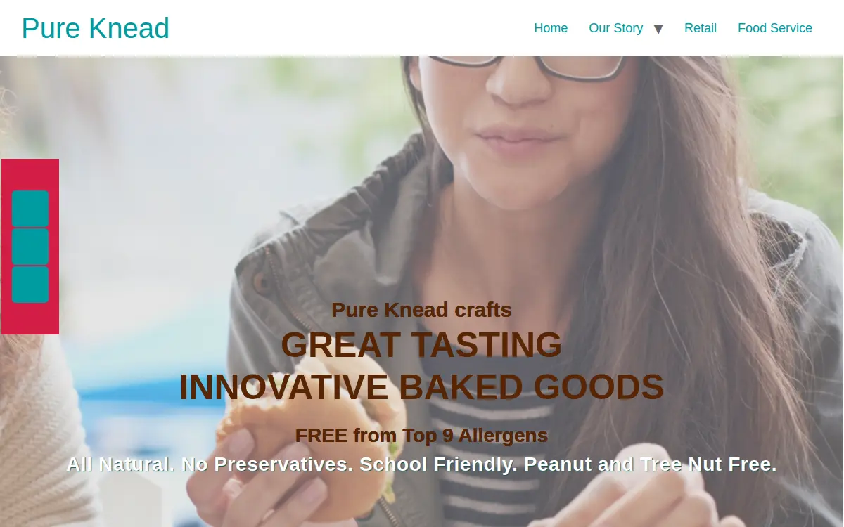 Homepage of Pure Knead INC