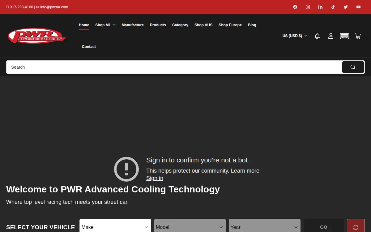 Homepage of C&r Racing, Incorporated