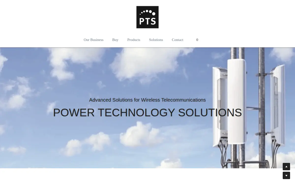 Homepage of Power Technology Solutions LLC