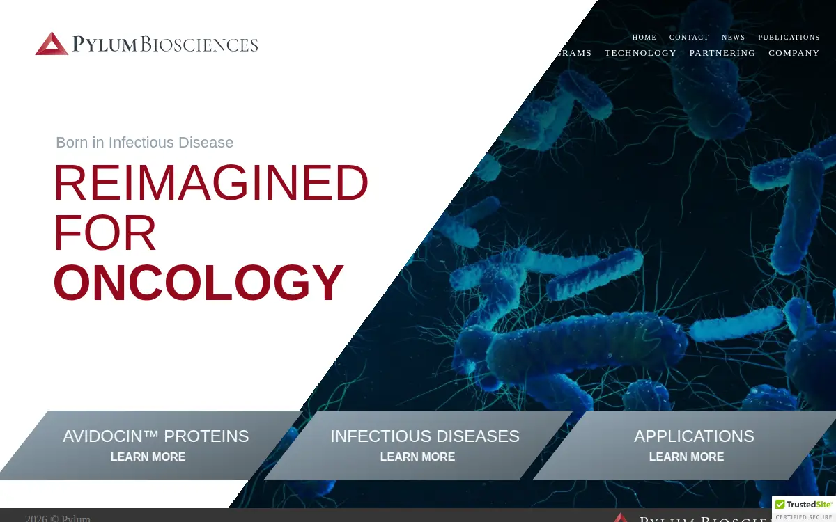Homepage of Pylum Biosciences, INC.