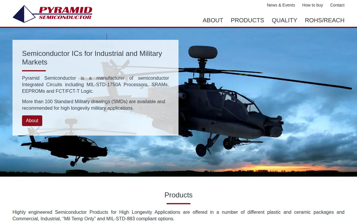 Homepage of Pyramid Semiconductor CORP.