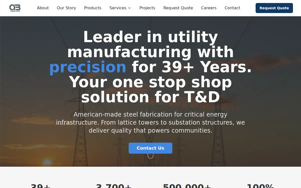 Homepage of Qb Fabrication & Welding INC