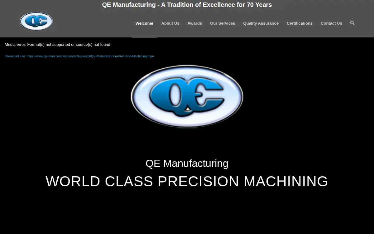 Homepage of Q Company, LLC