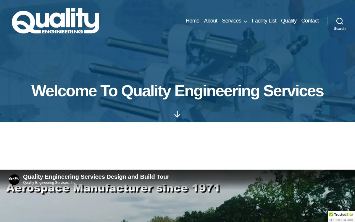 Homepage of Quality Engineering Services INC