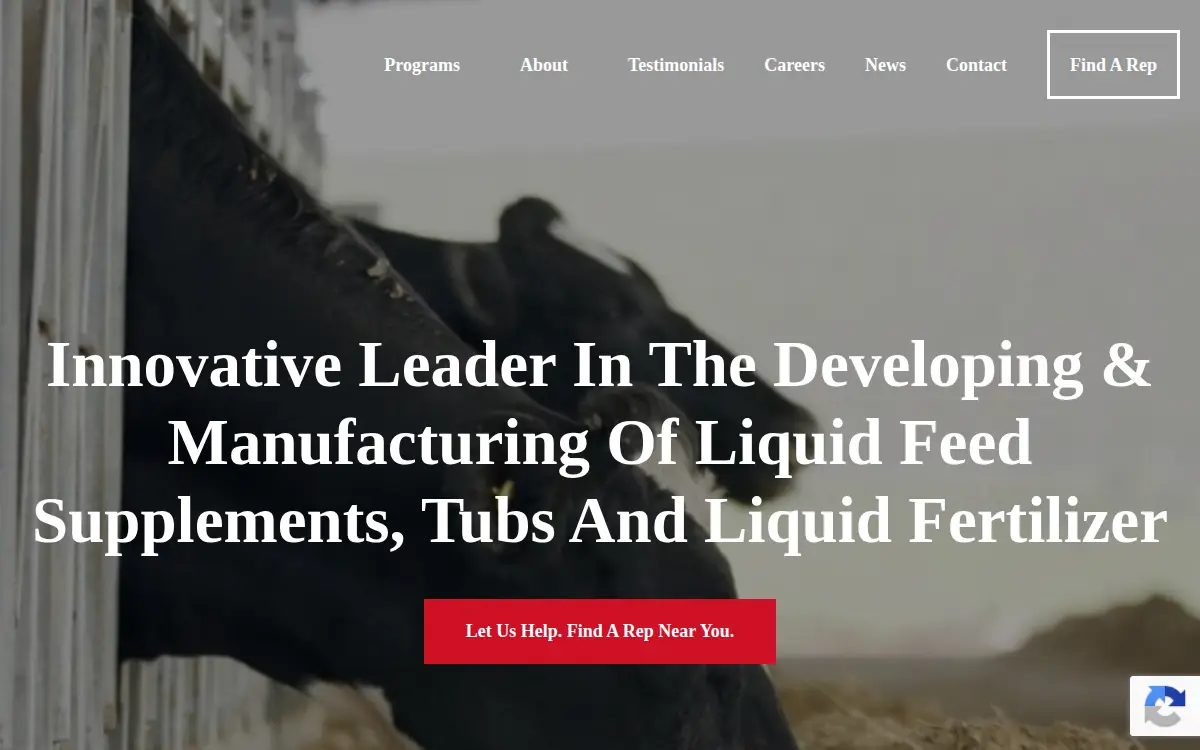 Homepage of Quality Liquid Feeds, INC.