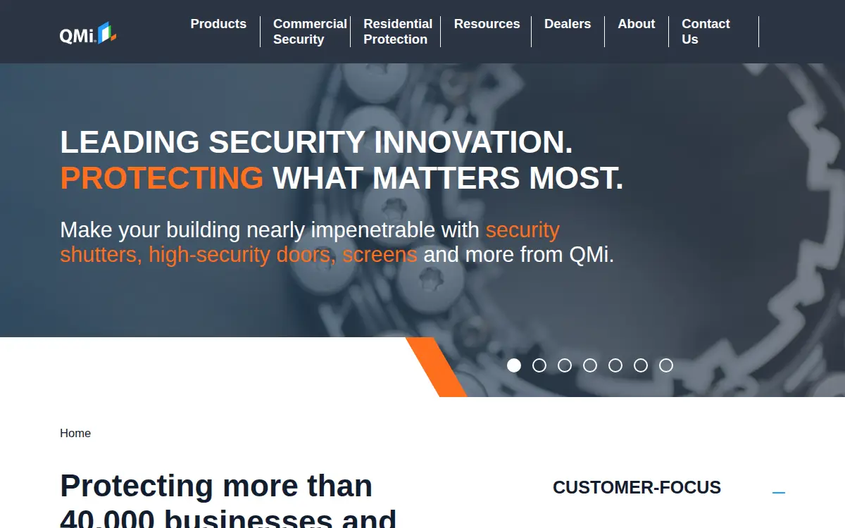 Homepage of Qualitas Manufacturing Incorporated