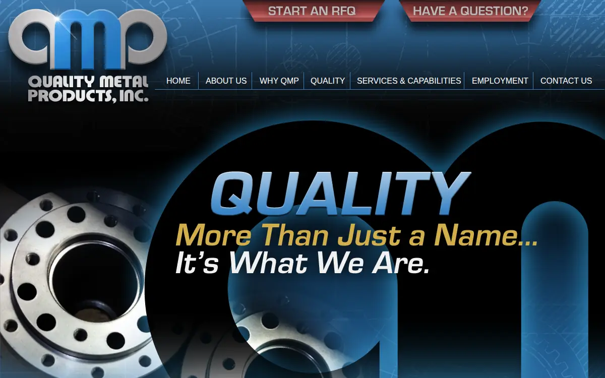 Homepage of Quality Metal Products INC
