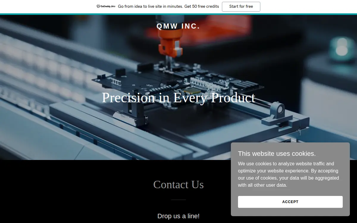 Homepage of Quality Metal Works, INC