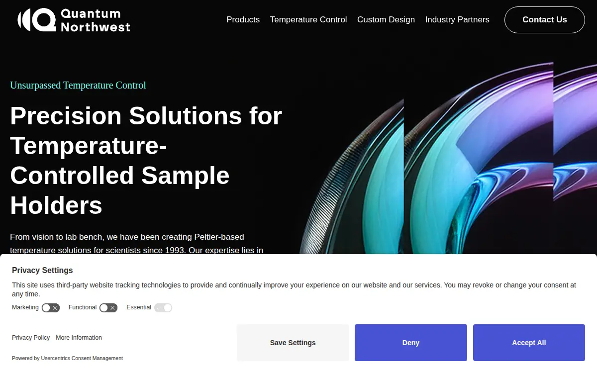 Homepage of Quantum Northwest, INC.