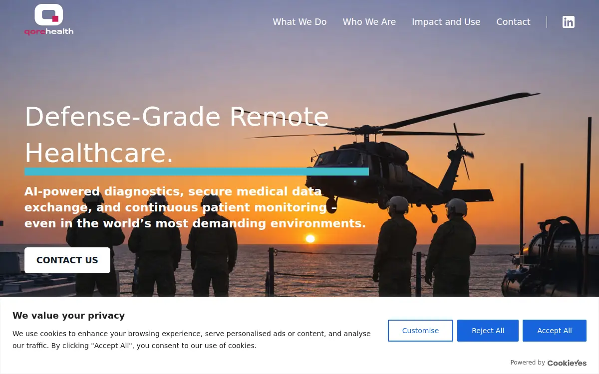 Homepage of Qore Health INC