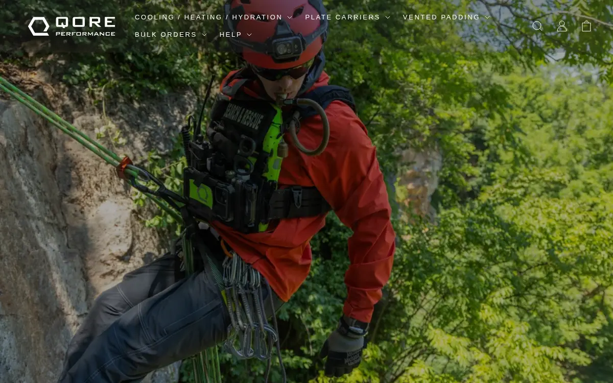 Homepage of Qore Performance, INC.