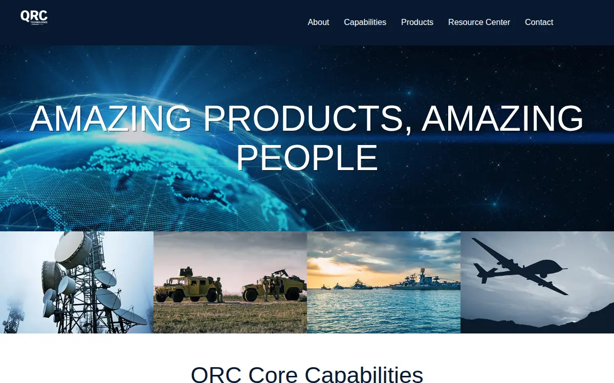 Homepage of Qrc, LLC
