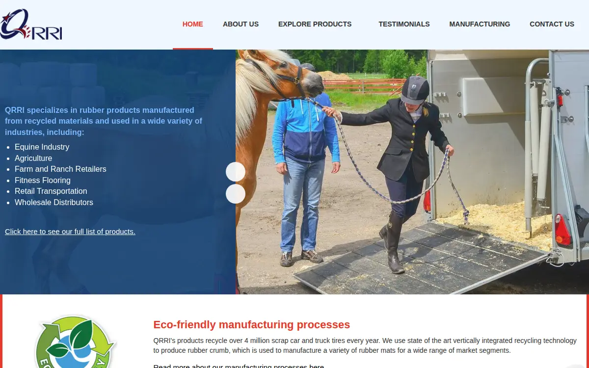 Homepage of Qrri, INC.