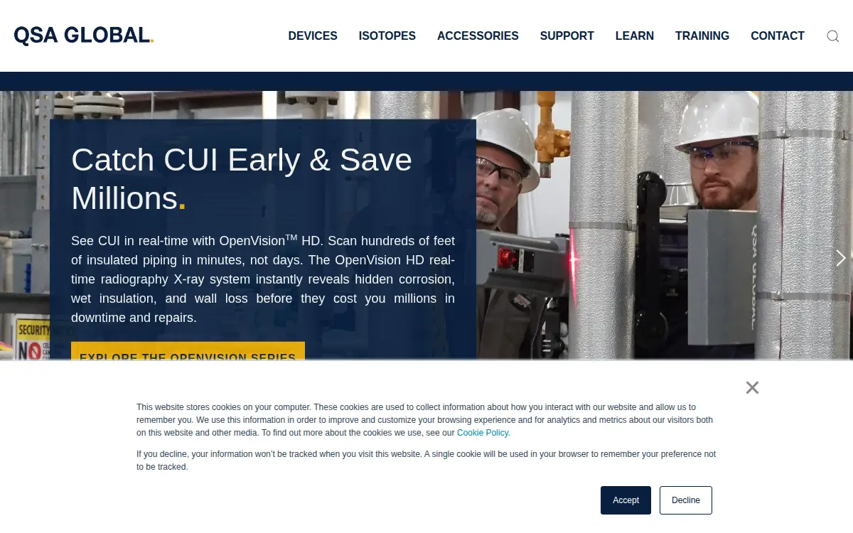 Homepage of Qsa Global INC