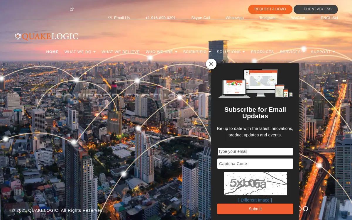 Homepage of Quakelogic, INC.