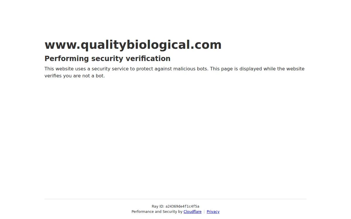 Homepage of Quality Biological INC