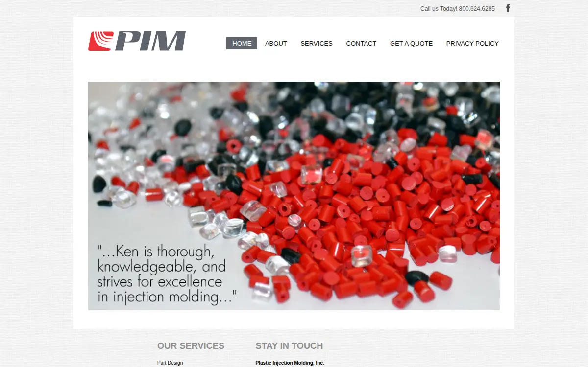 Homepage of Plastic Injection Molding INC
