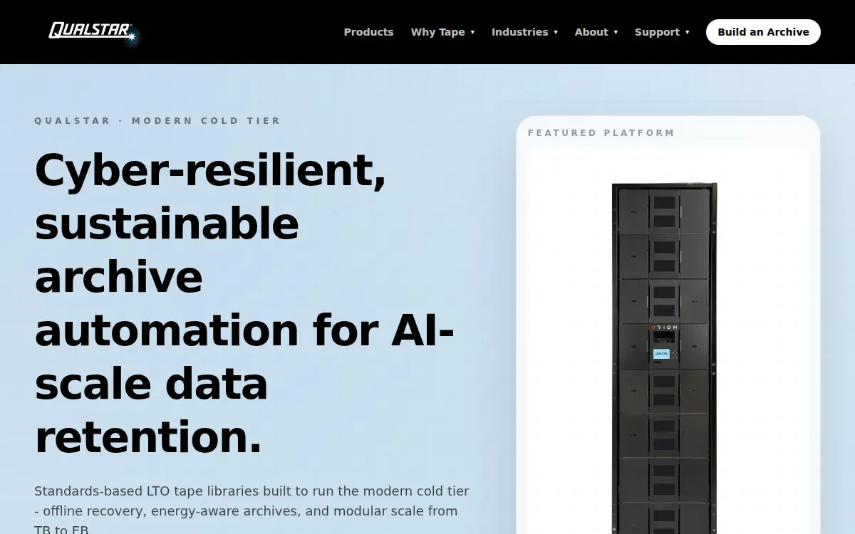 Homepage of Qualstar CORP