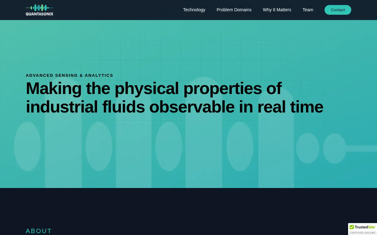 Homepage of Quantasonix Technologies, INC.