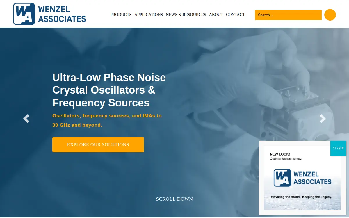 Homepage of Wenzel Associates, INC.