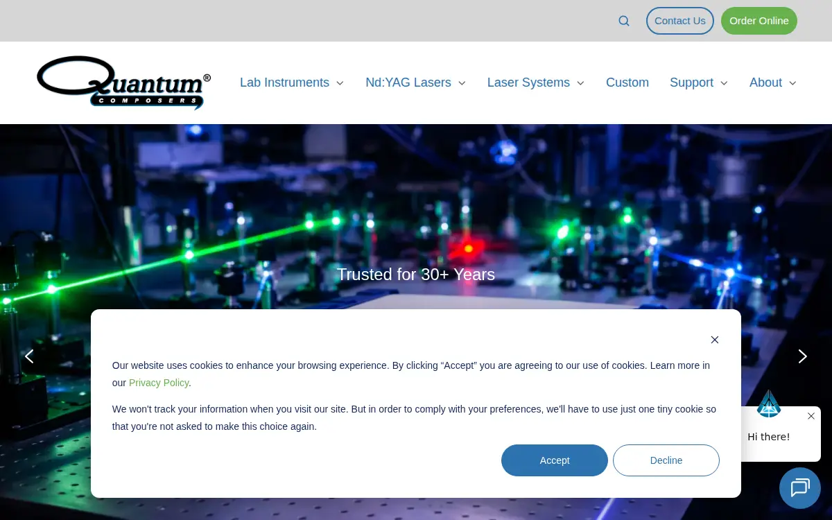 Homepage of Quantum Composers, INC