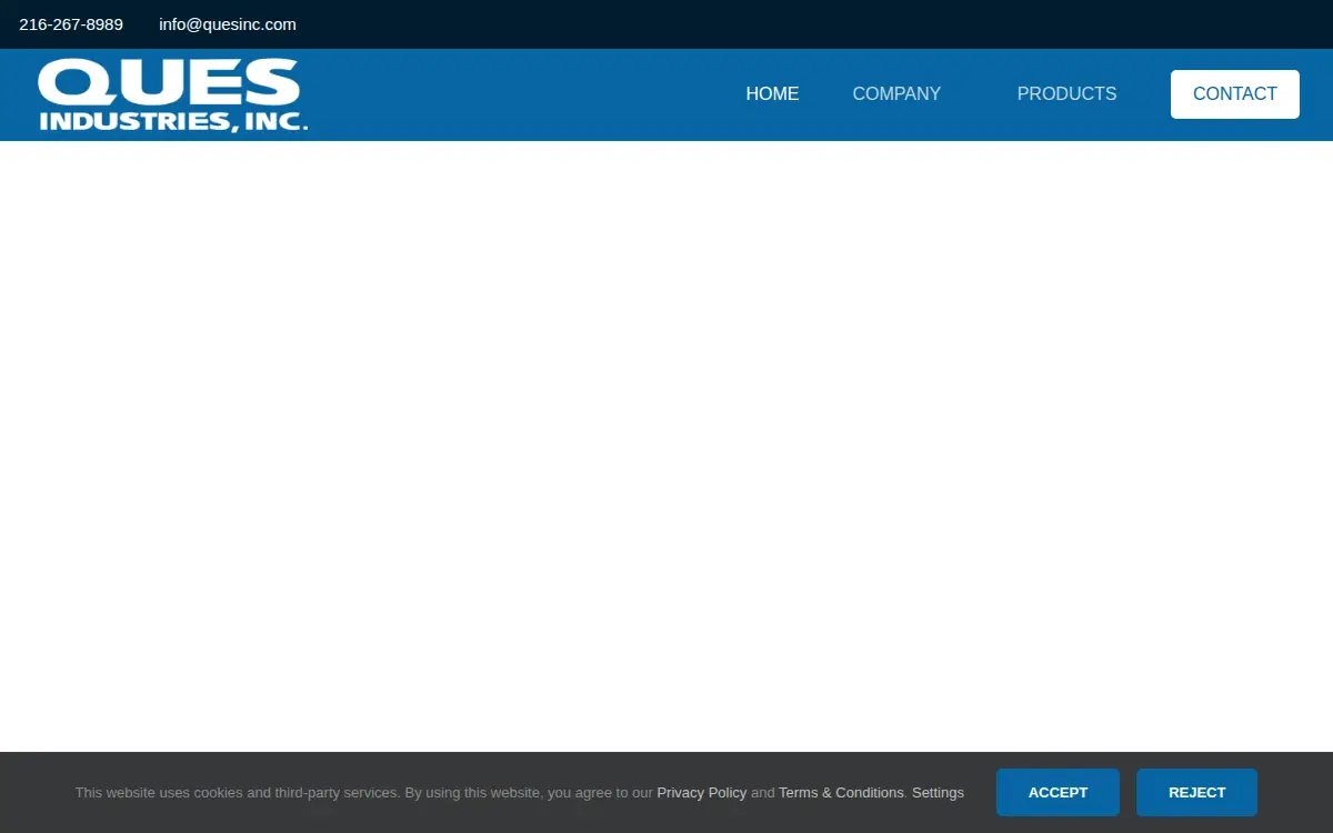 Homepage of Ques Industries INC