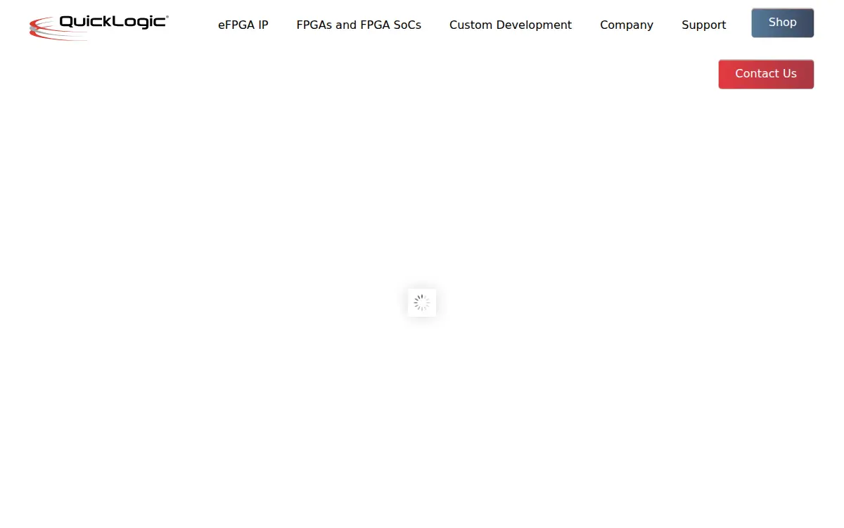Homepage of Quicklogic CORP