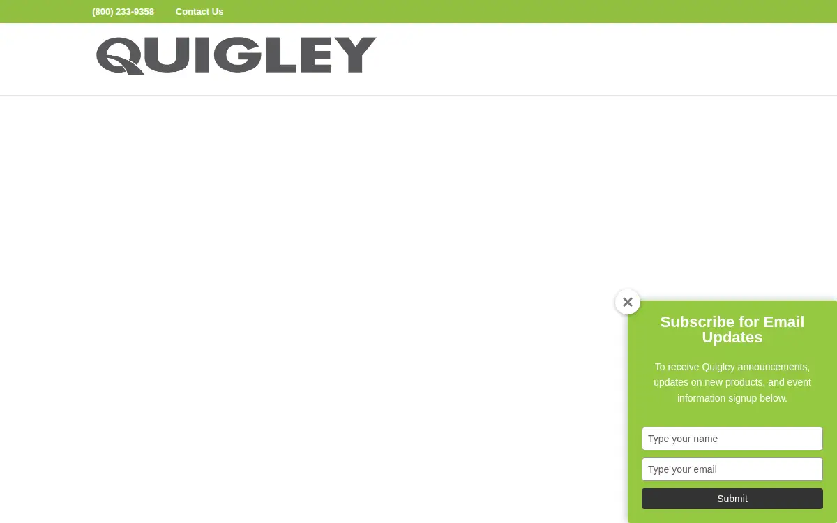 Homepage of Quigley Motor Company, Incorporated