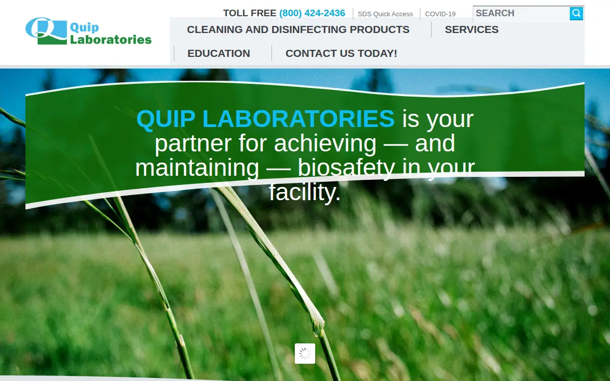 Homepage of Quip Laboratories INC