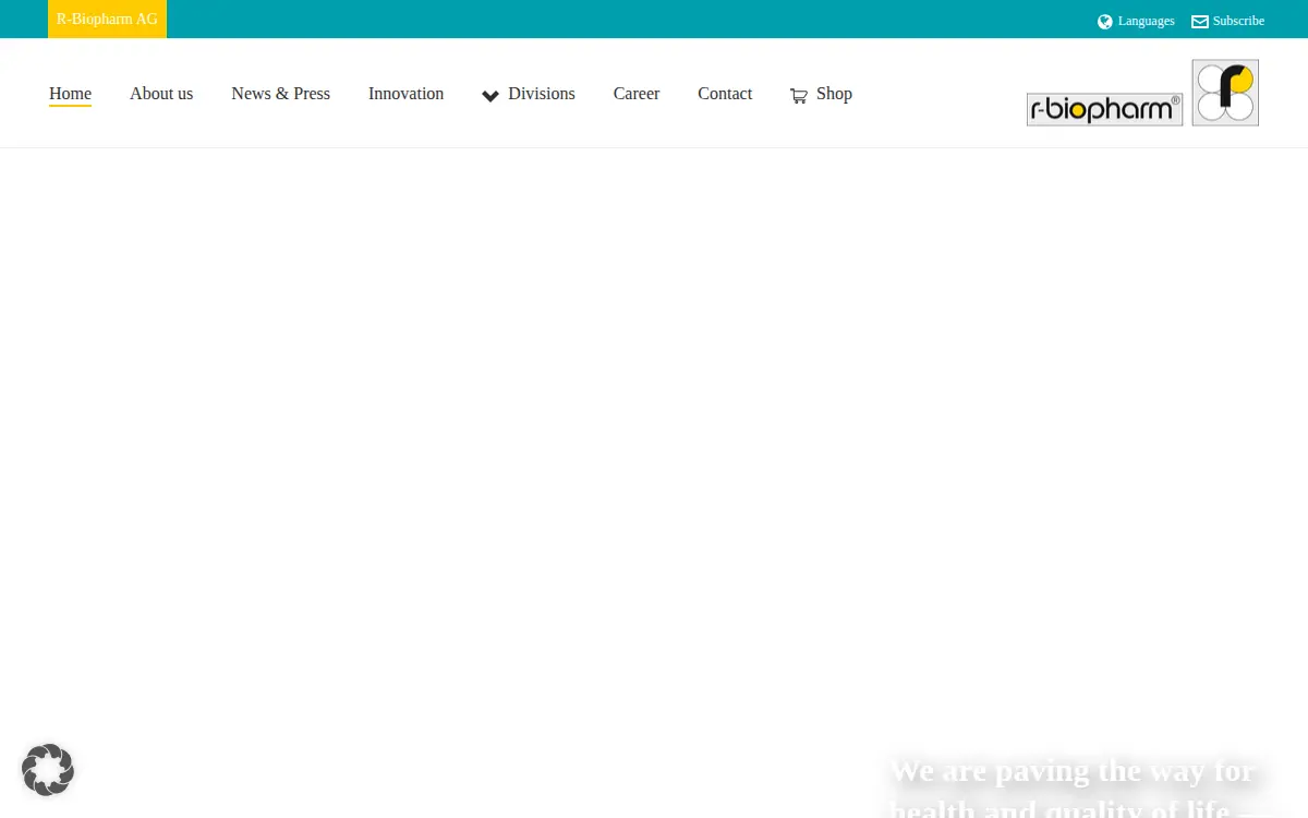Homepage of R-biopharm, INC