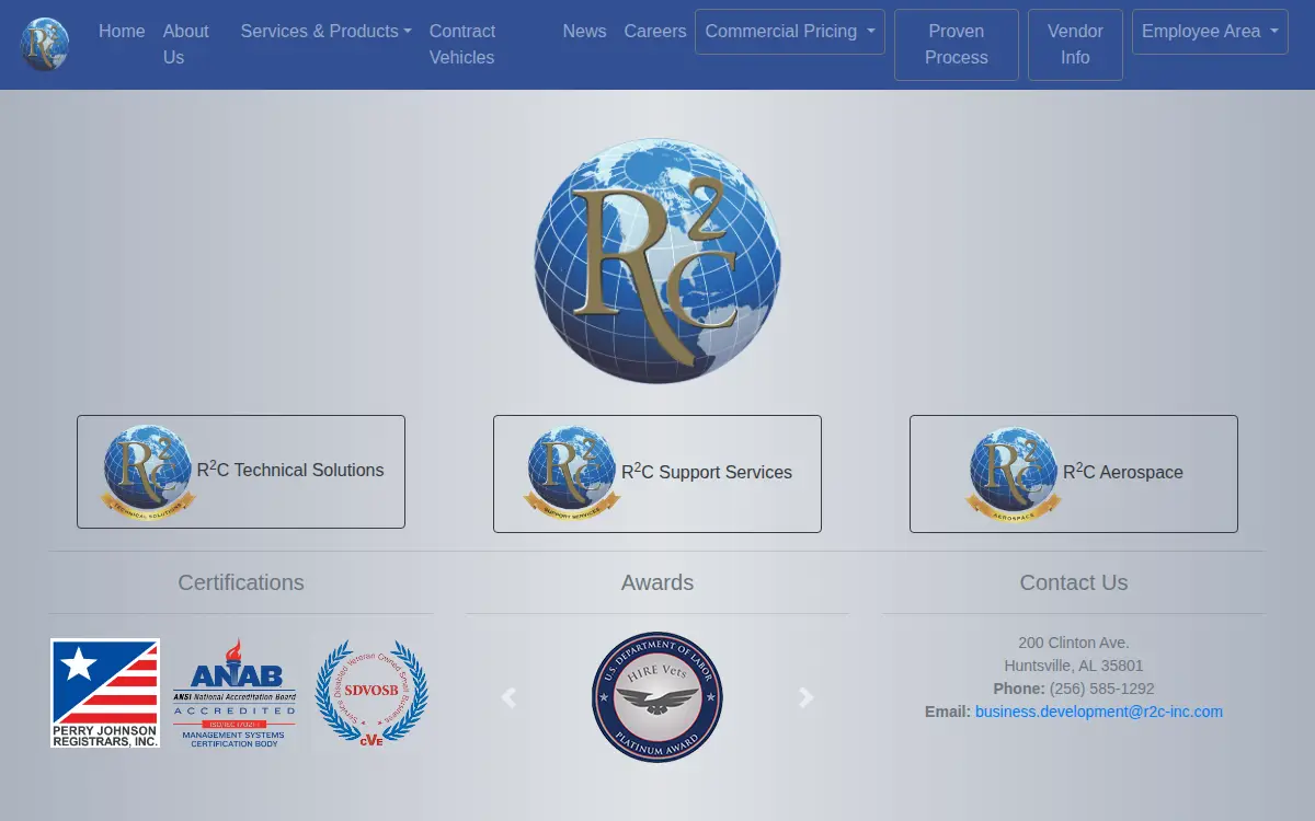 Homepage of R2c INC