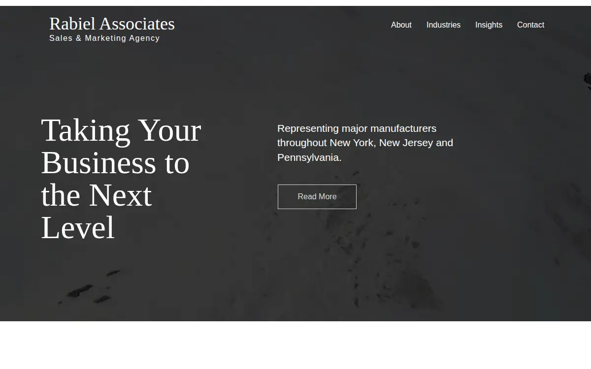 Homepage of Rabiel Associates LLC