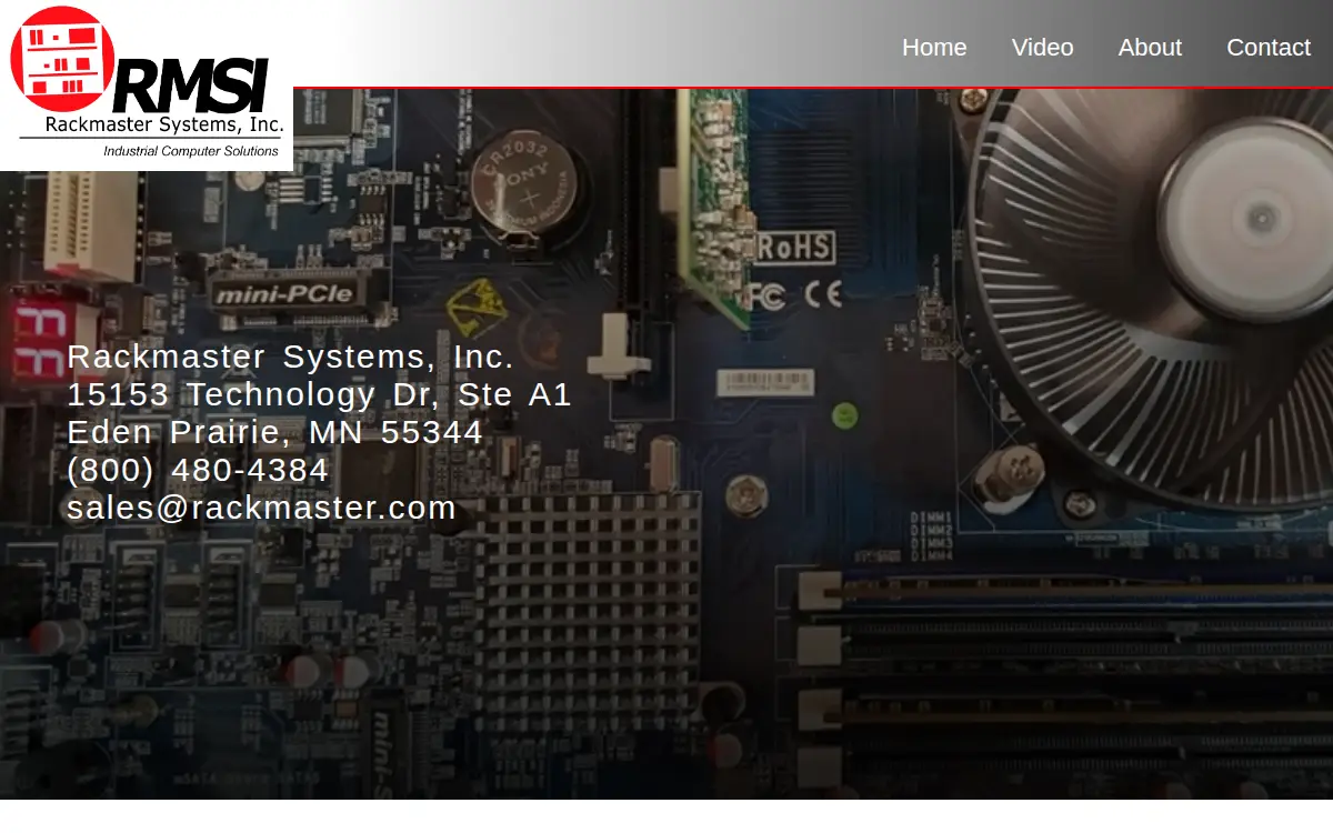 Homepage of Rackmaster Systems, INC