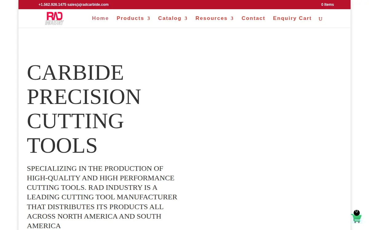 Homepage of Rad Industry