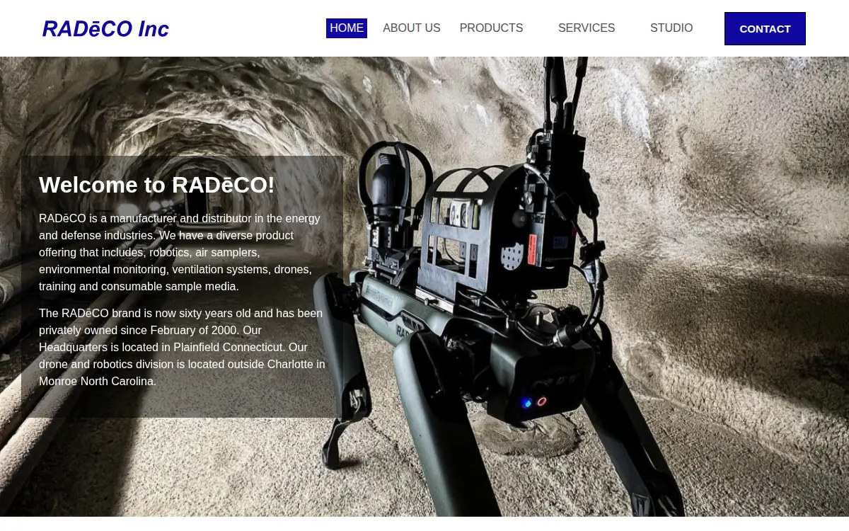 Homepage of Radeco, INC.